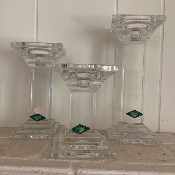 Shannon Crystal Other - Listing for CYNTHIA ✨
Shannon Crystal Pillar Candle Holders